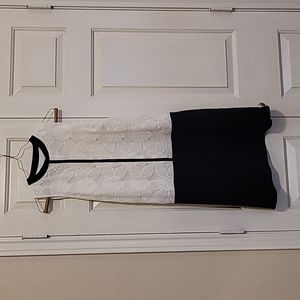 Pretty lace and crepe dress